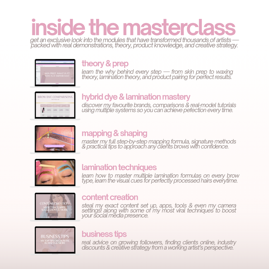 The Complete Masterclass - Online Brow Course